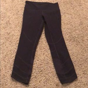 Dark Purple Lululemon crop leggings- Size 4